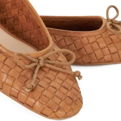 Heat Woven Bow Ballet Flats