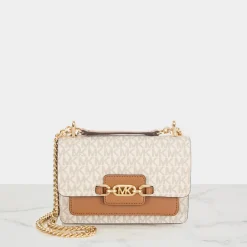 Heather Logo-Canvas Shoulder Bag