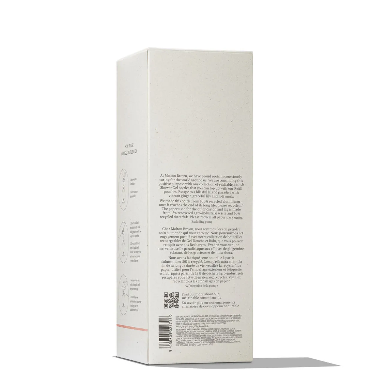 Heavenly Gingerlily Bath & Shower Gel Infinite Bottle 400ml