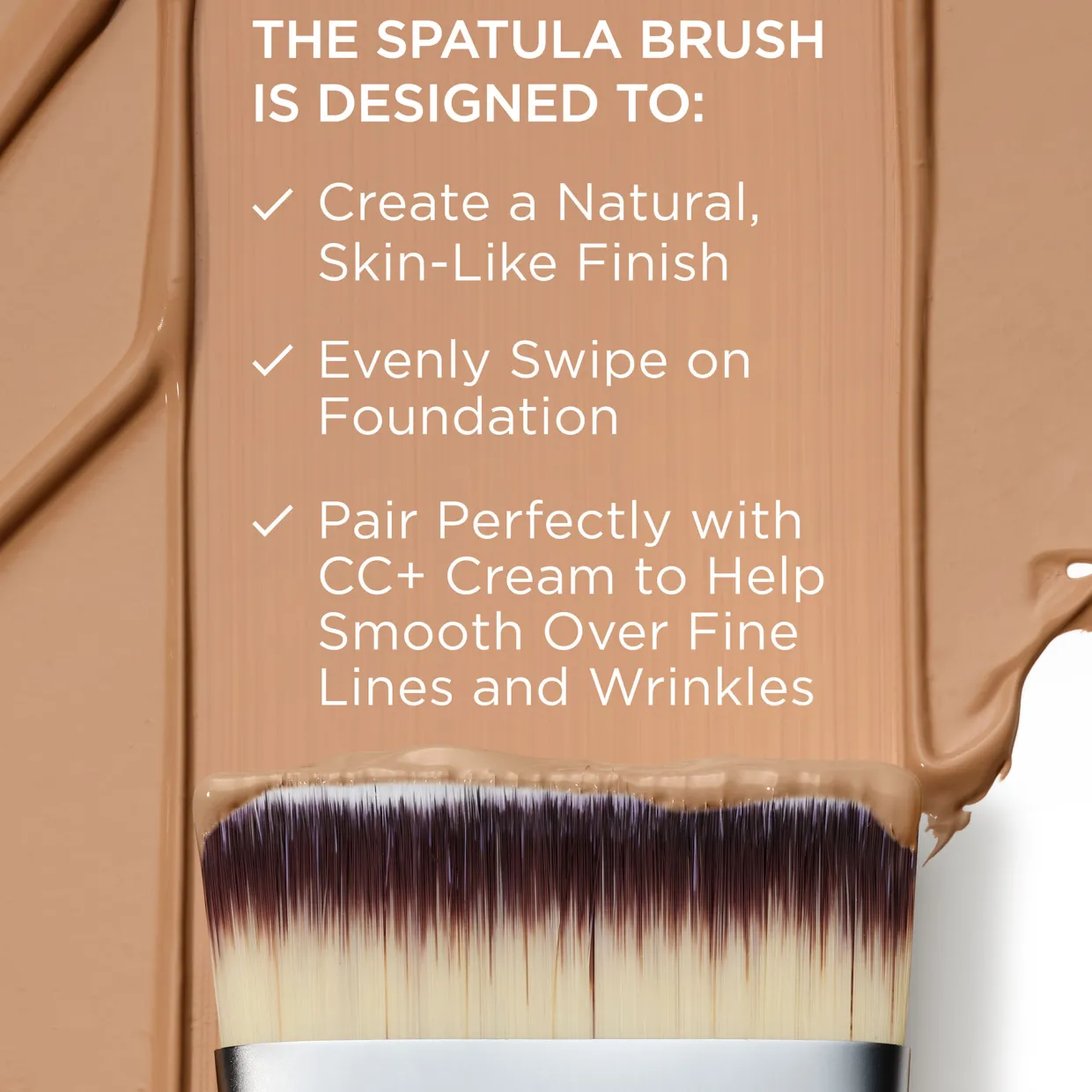 Heavenly LuxeTM Smoothing Spatula Foundation Brush No. 10