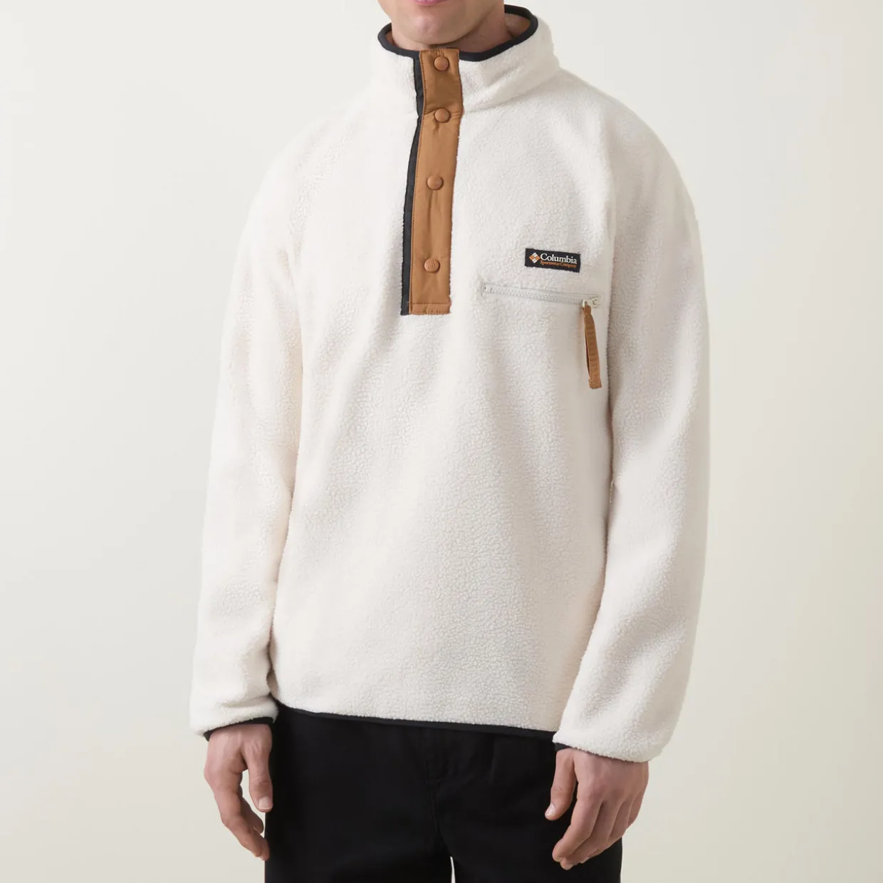 Helvetia Half-Snap Logo Fleece Sweatshirt