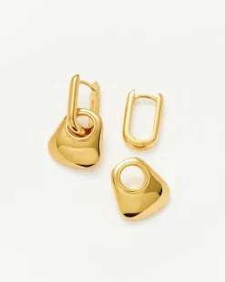 Hera Mini Charm Hoop Earrings