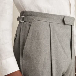 Herringbone Side Adjuster Trousers