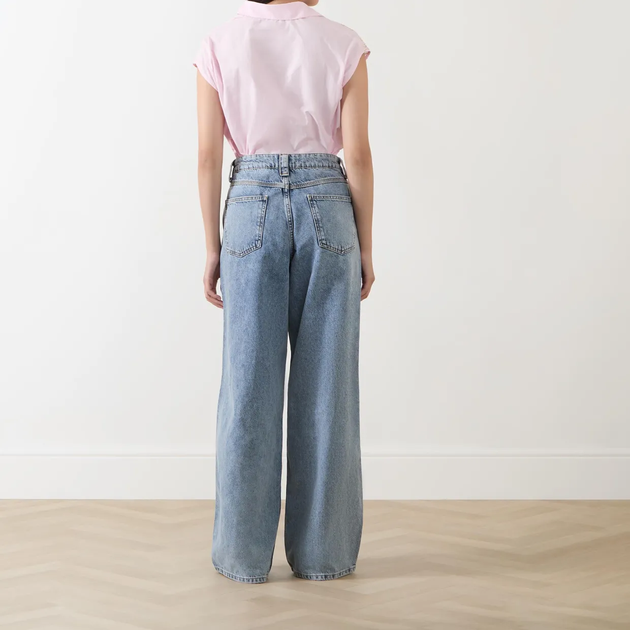 Higg Rhinestone Wide Leg Jeans
