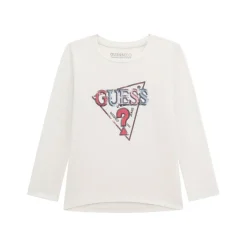 High Low Sequin Logo Top