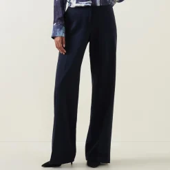 High-Rise Bootcut Trousers