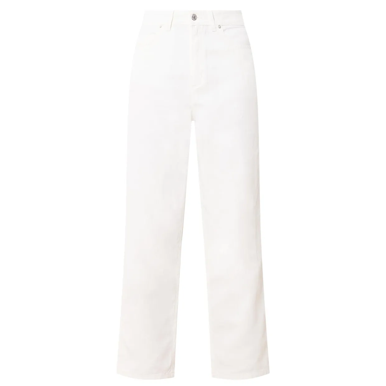 High-Rise Cropped Straight Leg Jeans