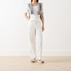 High-Rise Cropped Straight Leg Jeans