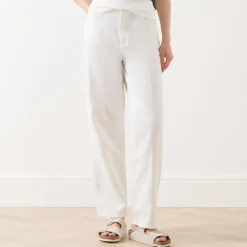 High-Rise Cropped Straight Leg Jeans