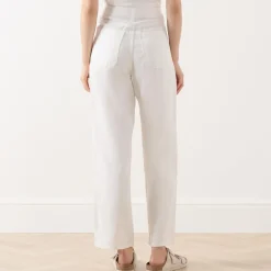 High-Rise Cropped Straight Leg Jeans