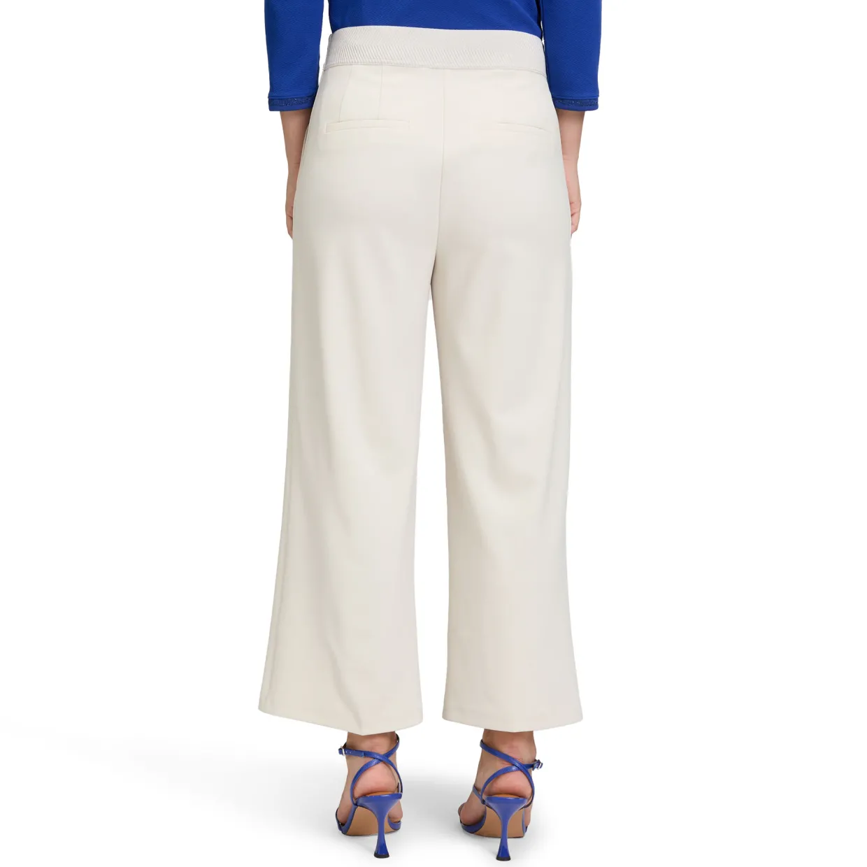 High-Rise Cropped Straight Leg Culottes