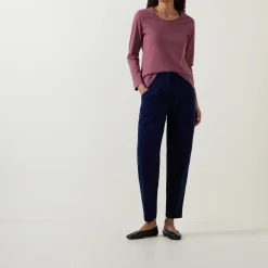 High-Rise Tapered Trousers