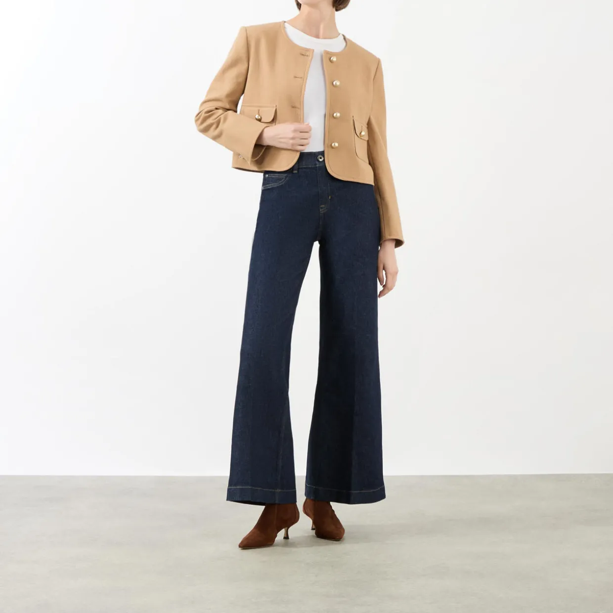 High-Rise Wide Leg Jeans