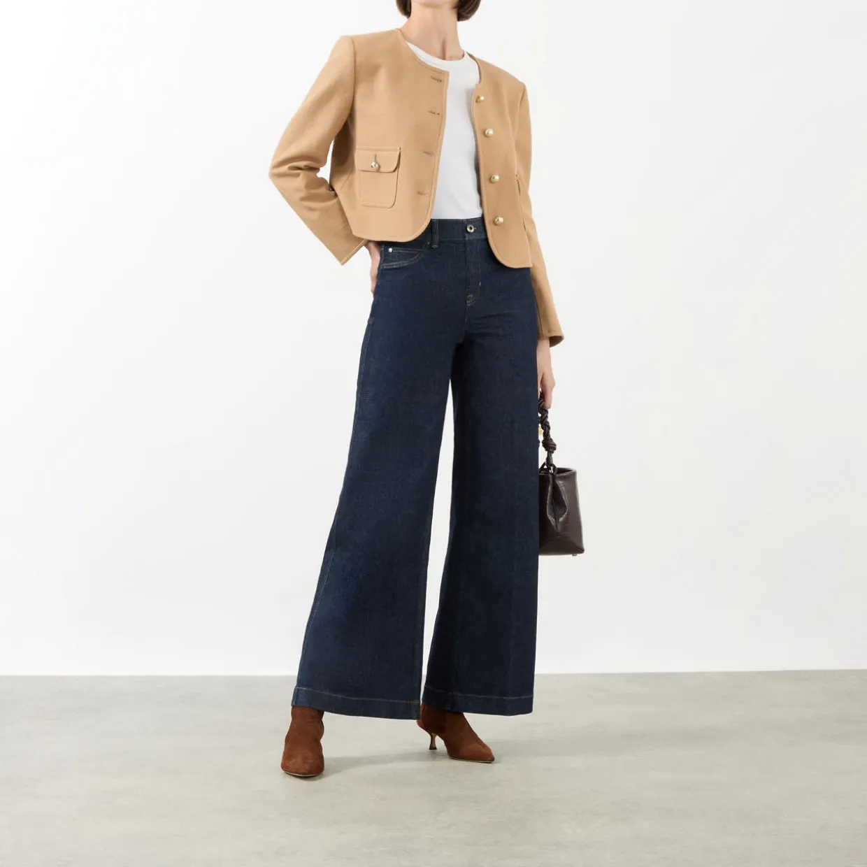 High-Rise Wide Leg Jeans