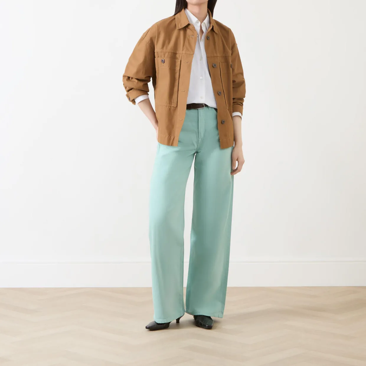 High-Rise Wide Leg Jeans
