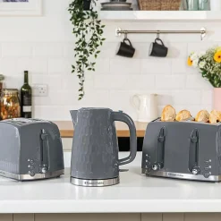 Honeycomb Kettle 1.7L Grey