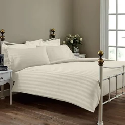 Hotel 400 Thread Count Egyptian Cotton Sateen Oxford Pillowcase Pair Ivory