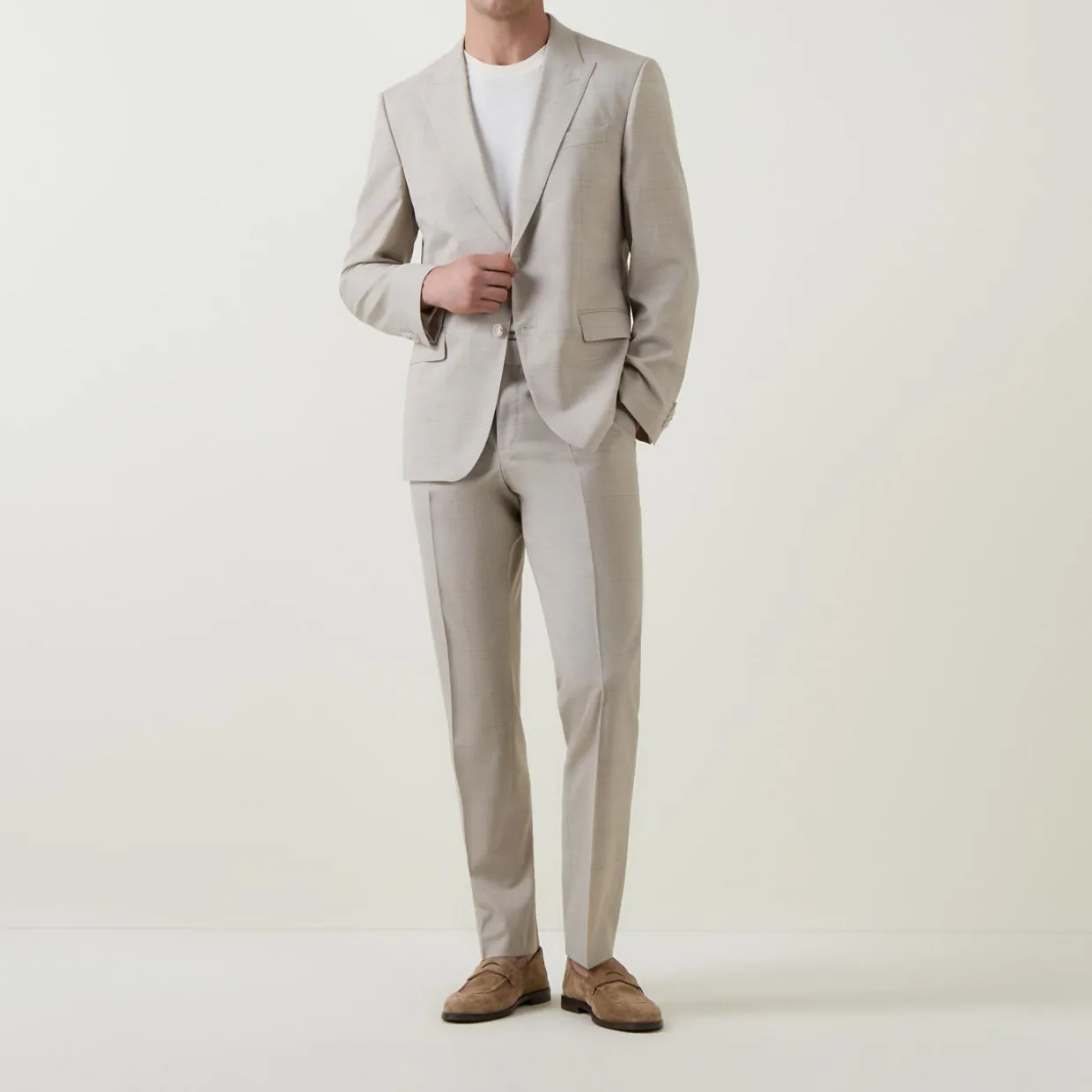 Huge Tonal Check Two-Piece Suit