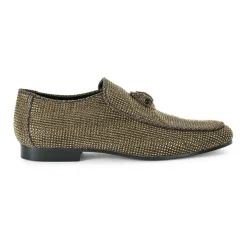 Hugh Eagle Herringbone Loafers