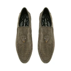 Hugh Eagle Herringbone Loafers