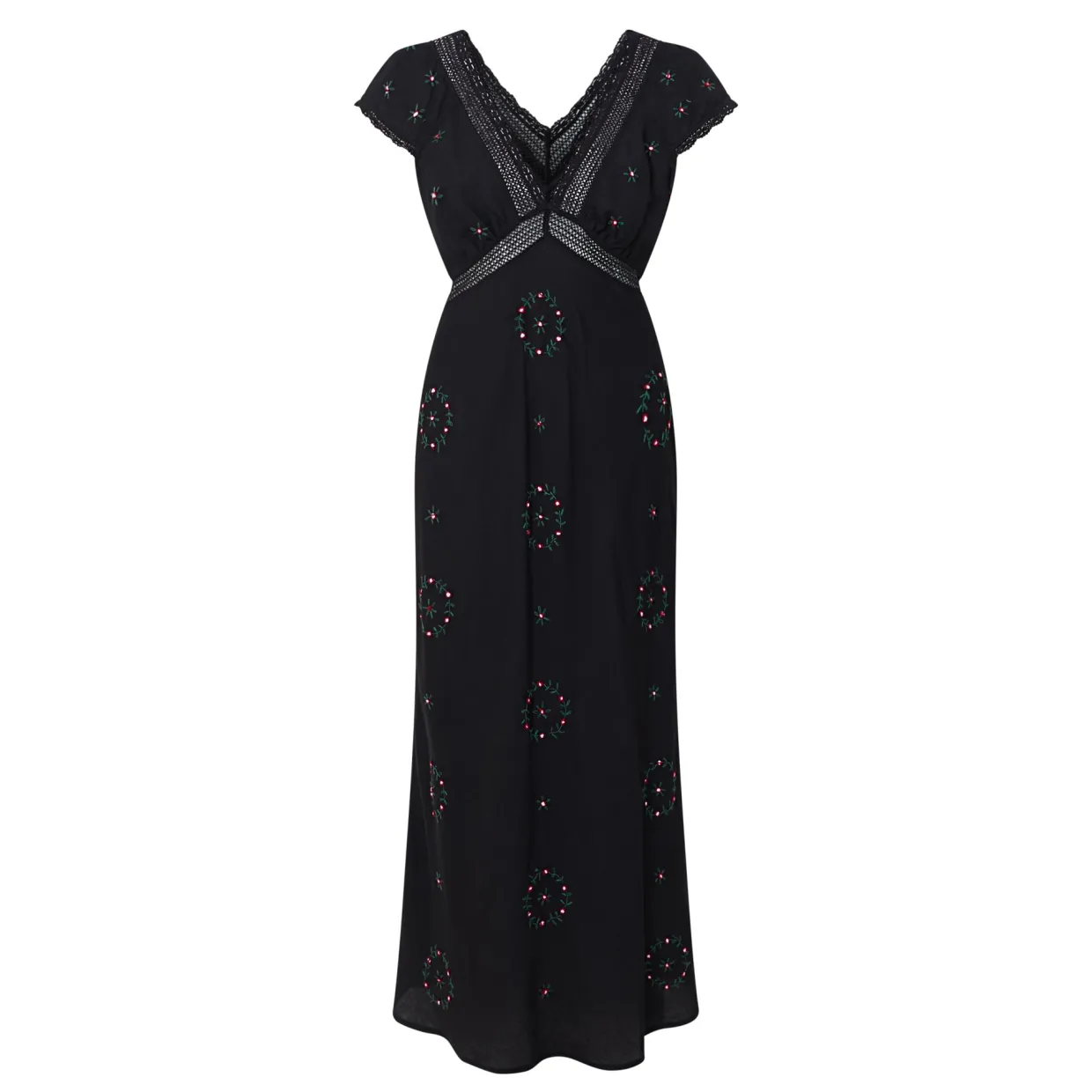 Iggy Rose Trail Embroidered Dress