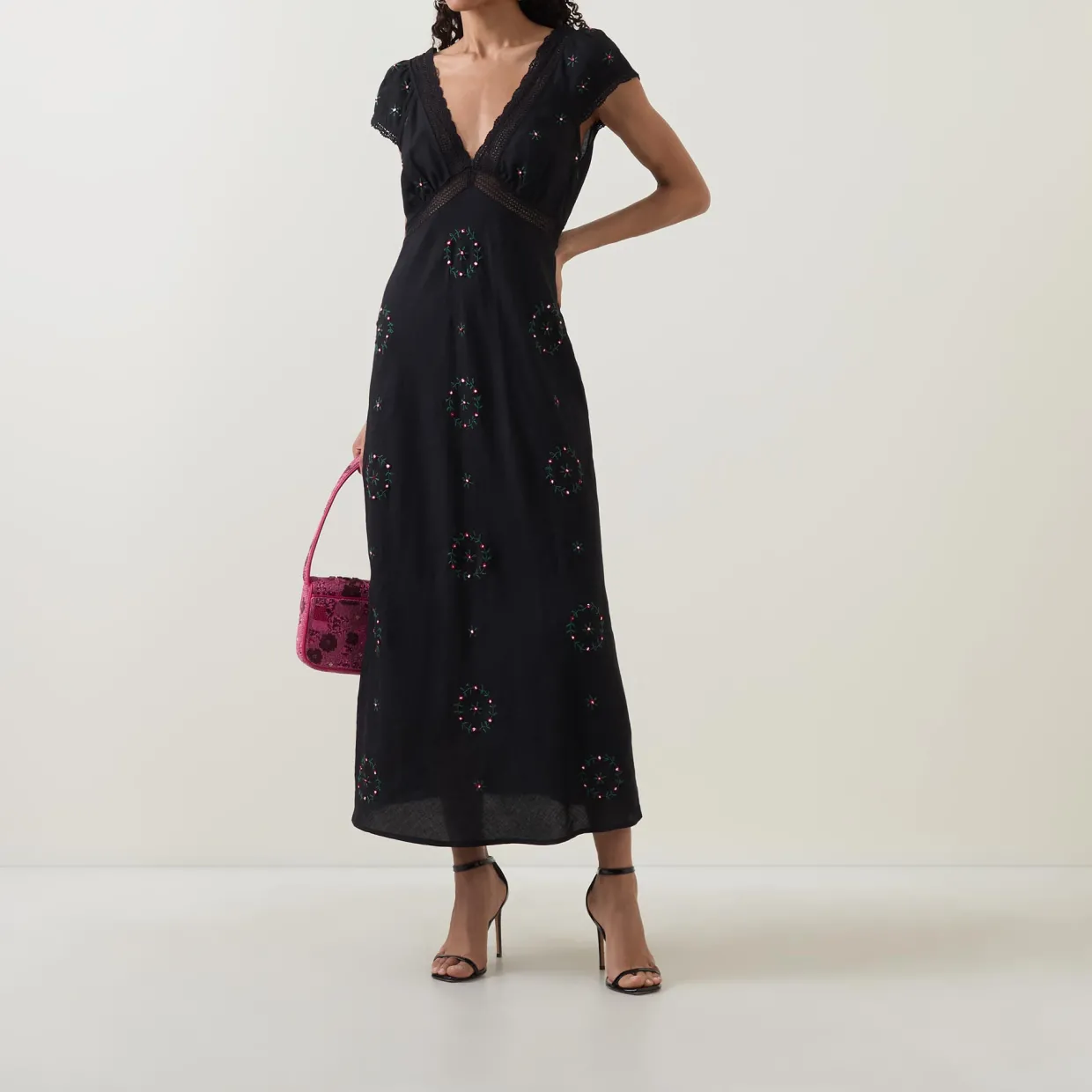 Iggy Rose Trail Embroidered Dress