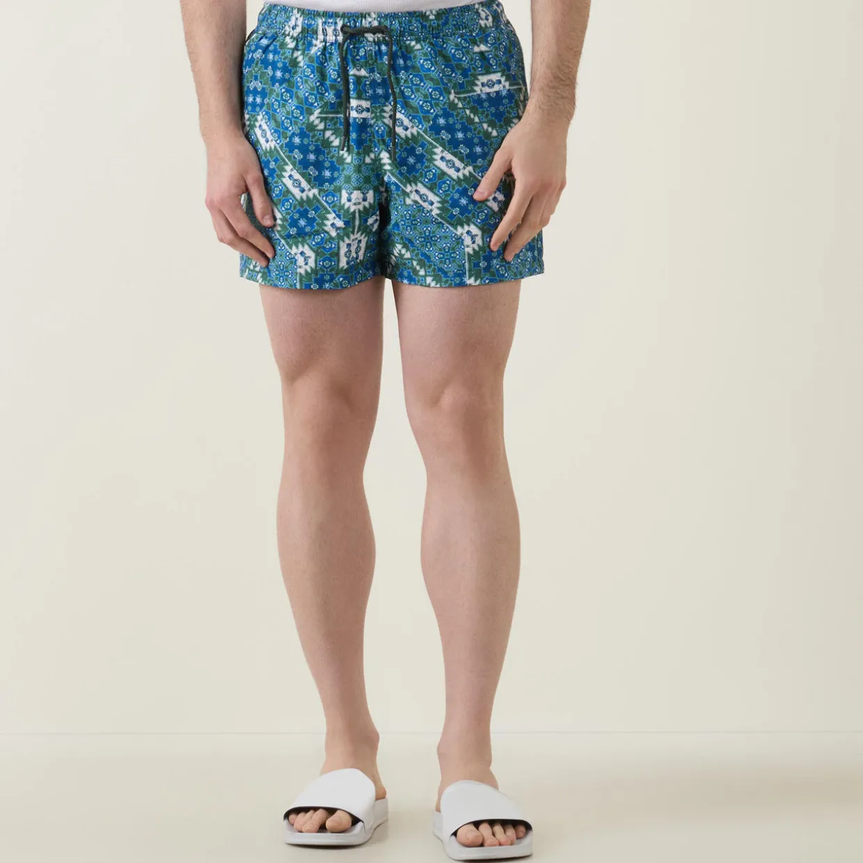 Ikat Print Swim Shorts