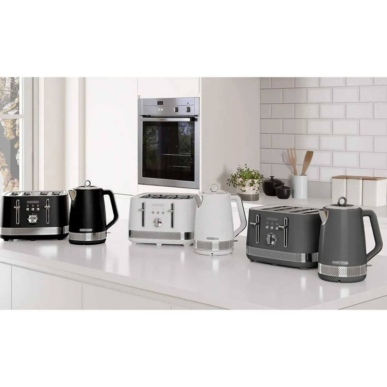 Illumination Matt Steel Kettle 1.7 Litre