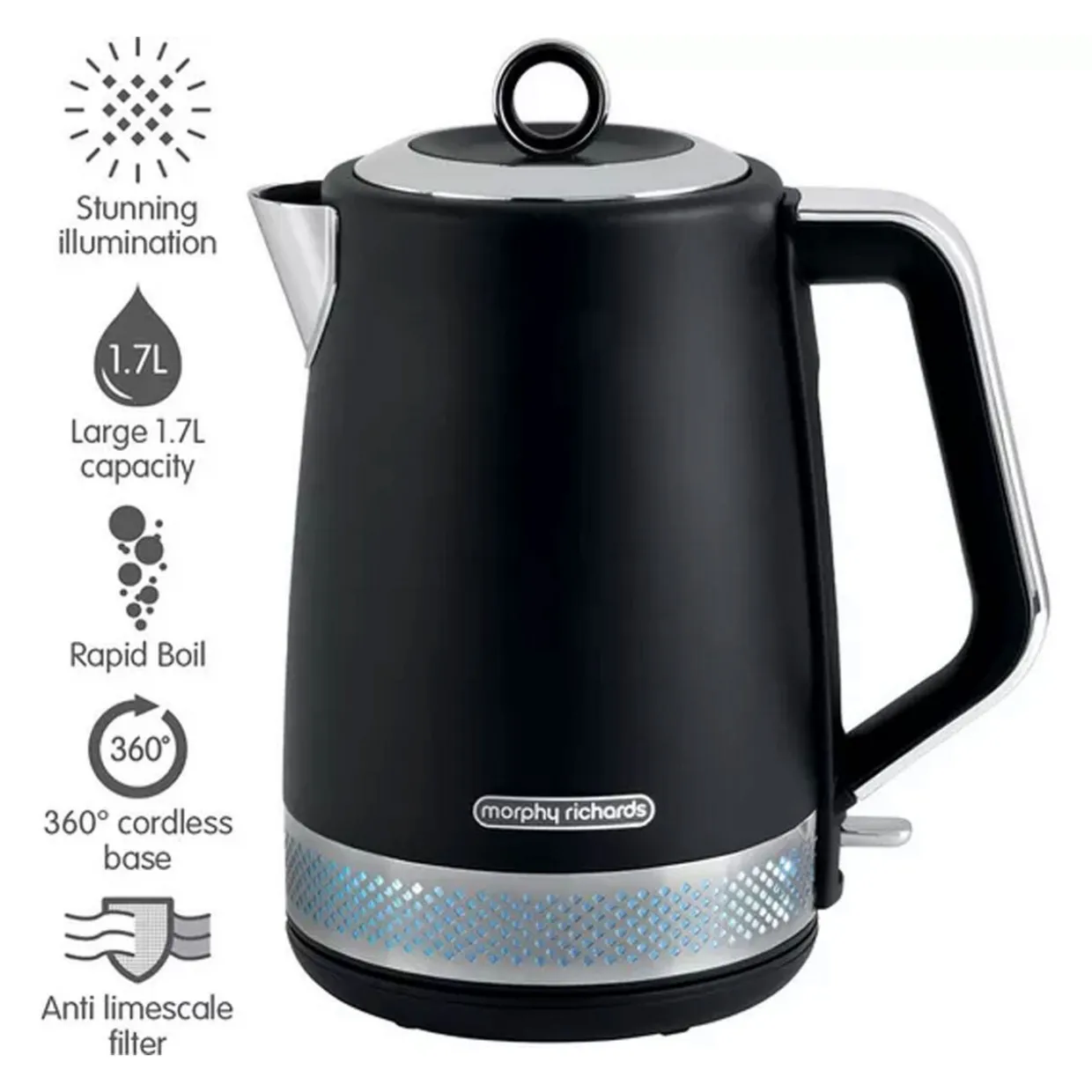 Illumination Stainless Steel Jug Kettle