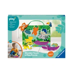 In The Jungle Wooden Touch & Play Puzzle