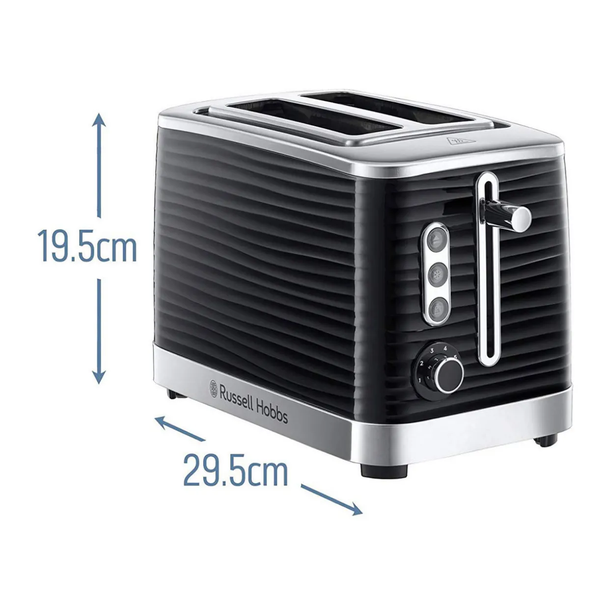 Inspire High Gloss Two Slice Toaster