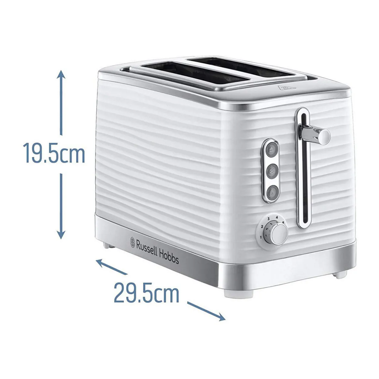 Inspire High Gloss Two Slice Toaster