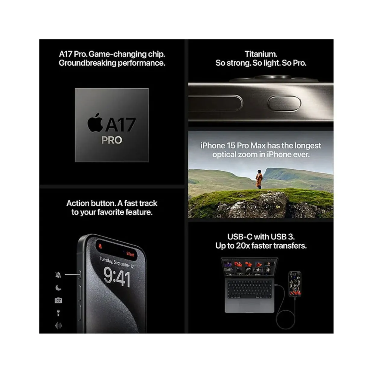 iPhone 15 Pro Black 128GB