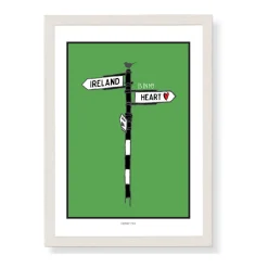 Ireland Roadsign Framed Print