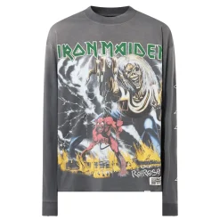 Iron Maiden Logo Long-Sleeved T-Shirt