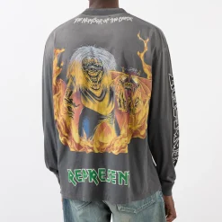 Iron Maiden Logo Long-Sleeved T-Shirt