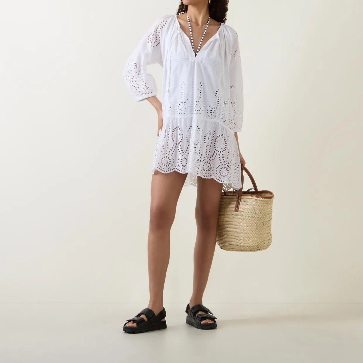 Isla Palm Bandeau One-Piece Swimsuit