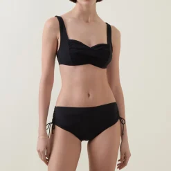 Ive Ruched Tie-Fastening Bikini Bottoms