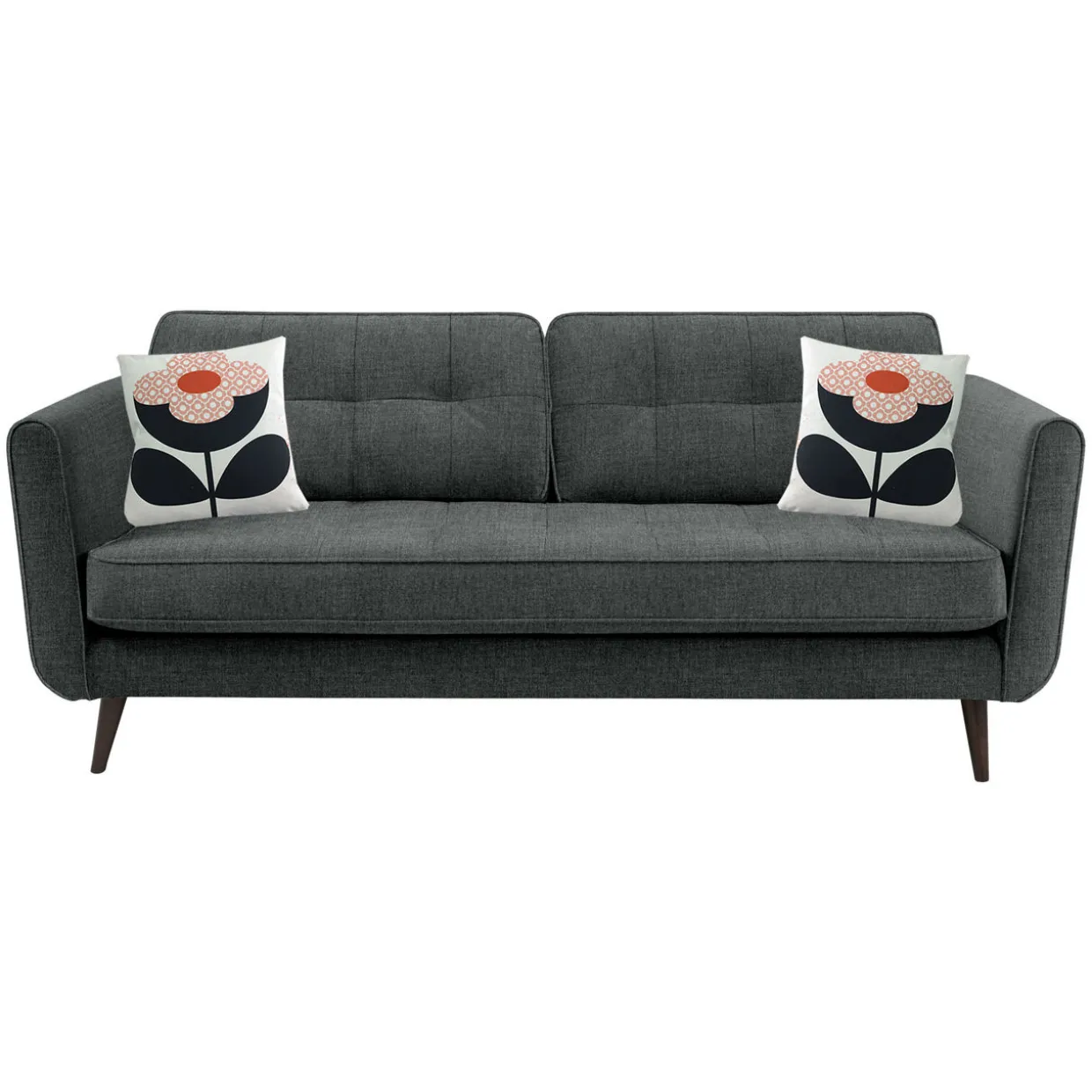 Ivy Large Sofa Liffey Dark Grey