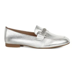 Jangle Metallic Leather Loafers