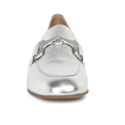 Jangle Metallic Leather Loafers