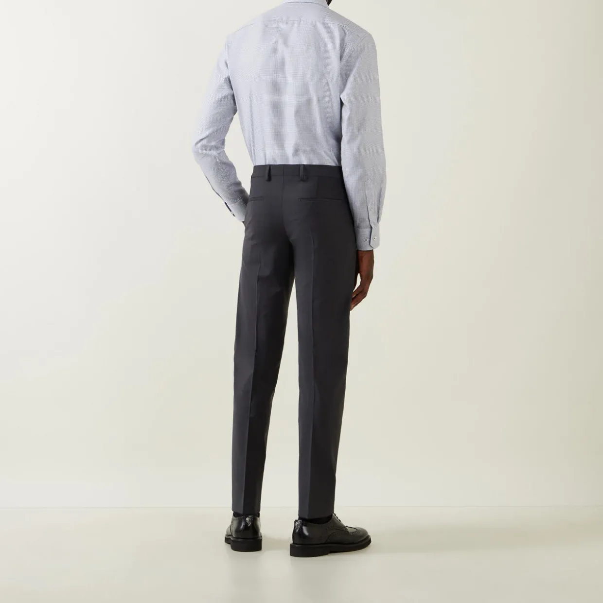 Jans Mid-Rise Straight Leg Suit Trousers