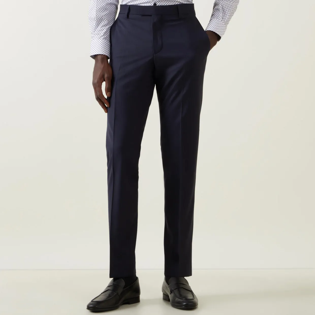 Jans Mid-Rise Straight Leg Suit Trousers