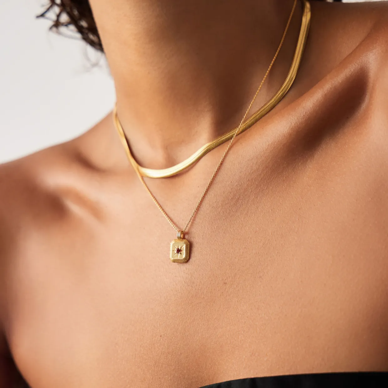 January Birthstone Necklace