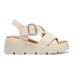 Jasmina Leather Wedge Sandals