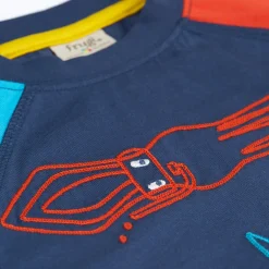 Jax Embroidered Ocean Top