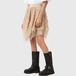 Jayde Asymmetric Tulle Mini Skirt