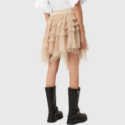 Jayde Asymmetric Tulle Mini Skirt