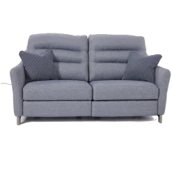 Jesper 3-Seater Double Power Recliner Blue
