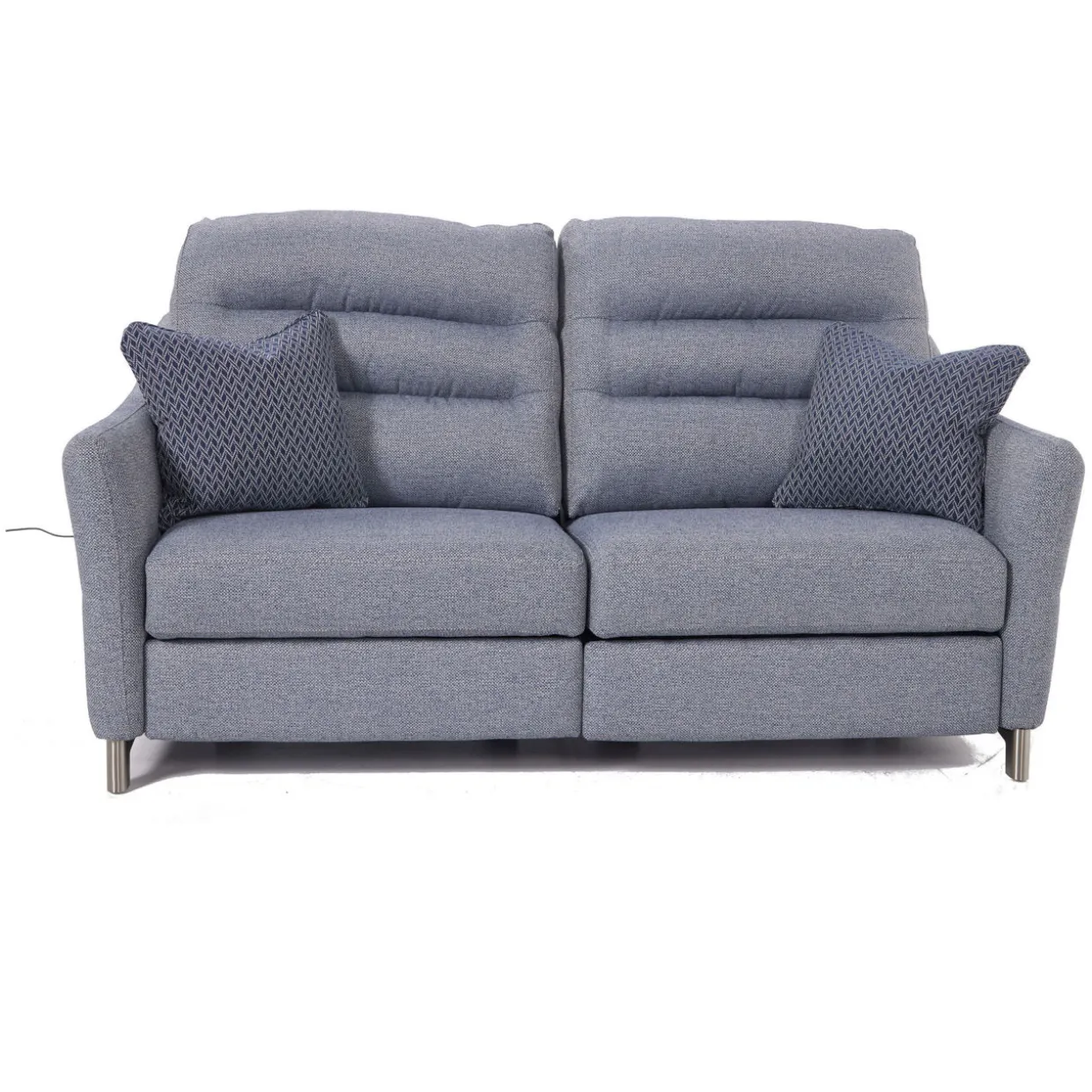 Jesper 3-Seater Double Power Recliner Blue